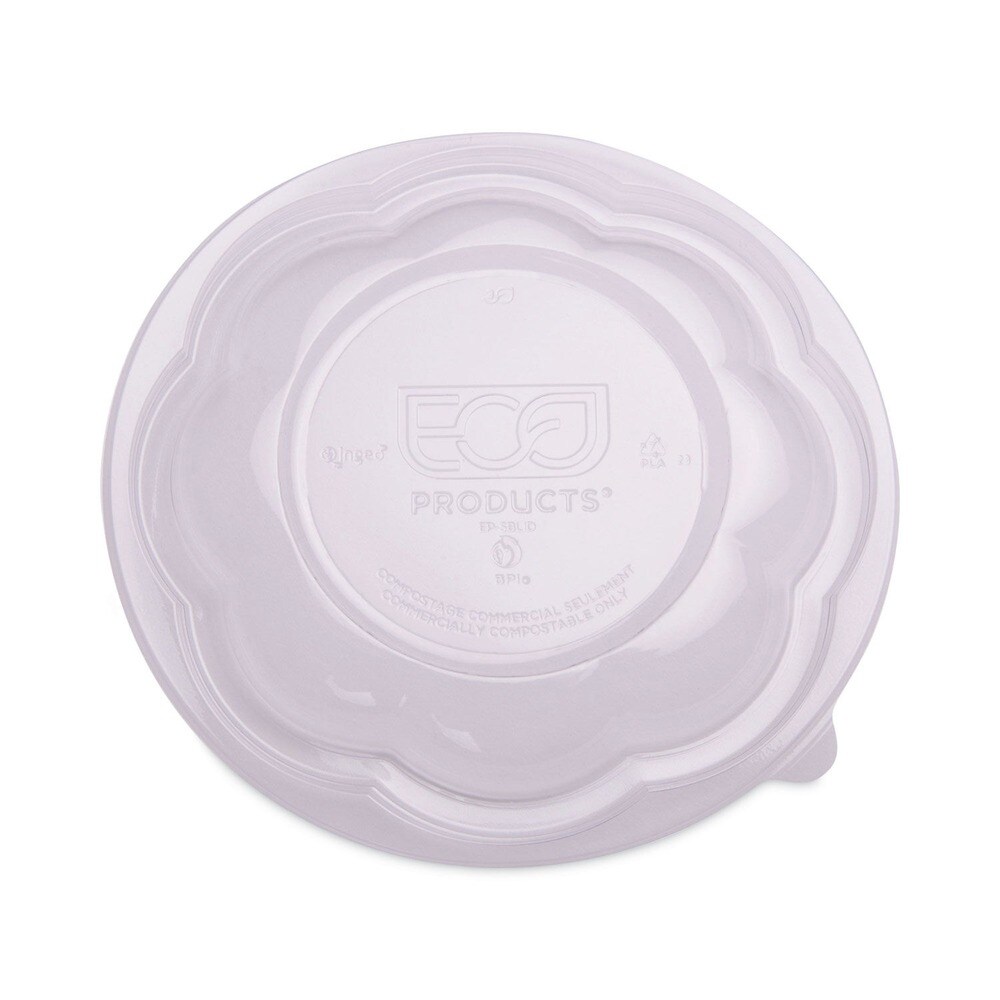 Eco-Products 5.5 in. x 2.3 in. 18 oz. Renewable and Compostable Plastic Containers - Clear (150/Carton)