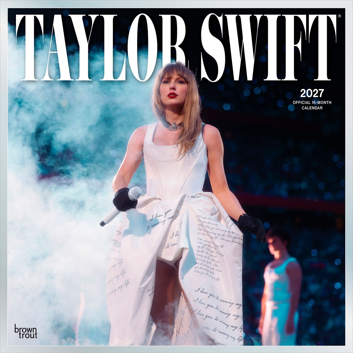 Taylor Swift OFFICIAL | 2027 12 x 24 Inch (Hanging) Monthly Square Wall Calendar | Plastic-Free