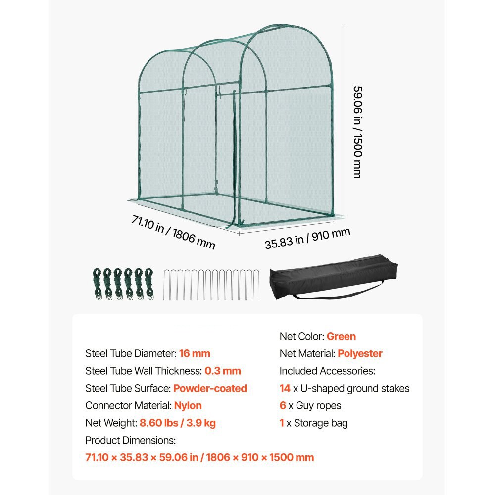 Garden Plant Cage Protective Netting Enclosure Steel Frame Vegetable Fruit Protection Cage Outdoor Plant Cover Green