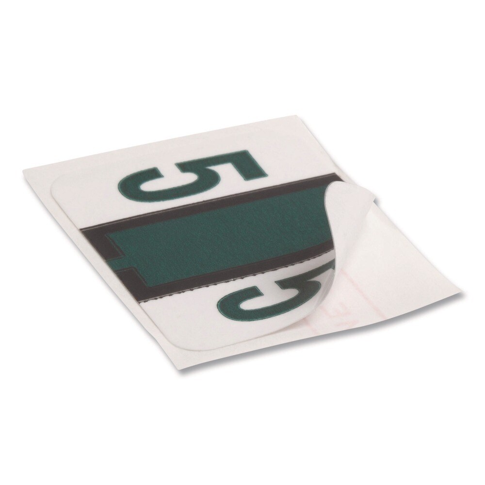 Smead 1 in. x 1.25 in. 5 Numerical End Tab File Folder Labels - White (1-Roll)