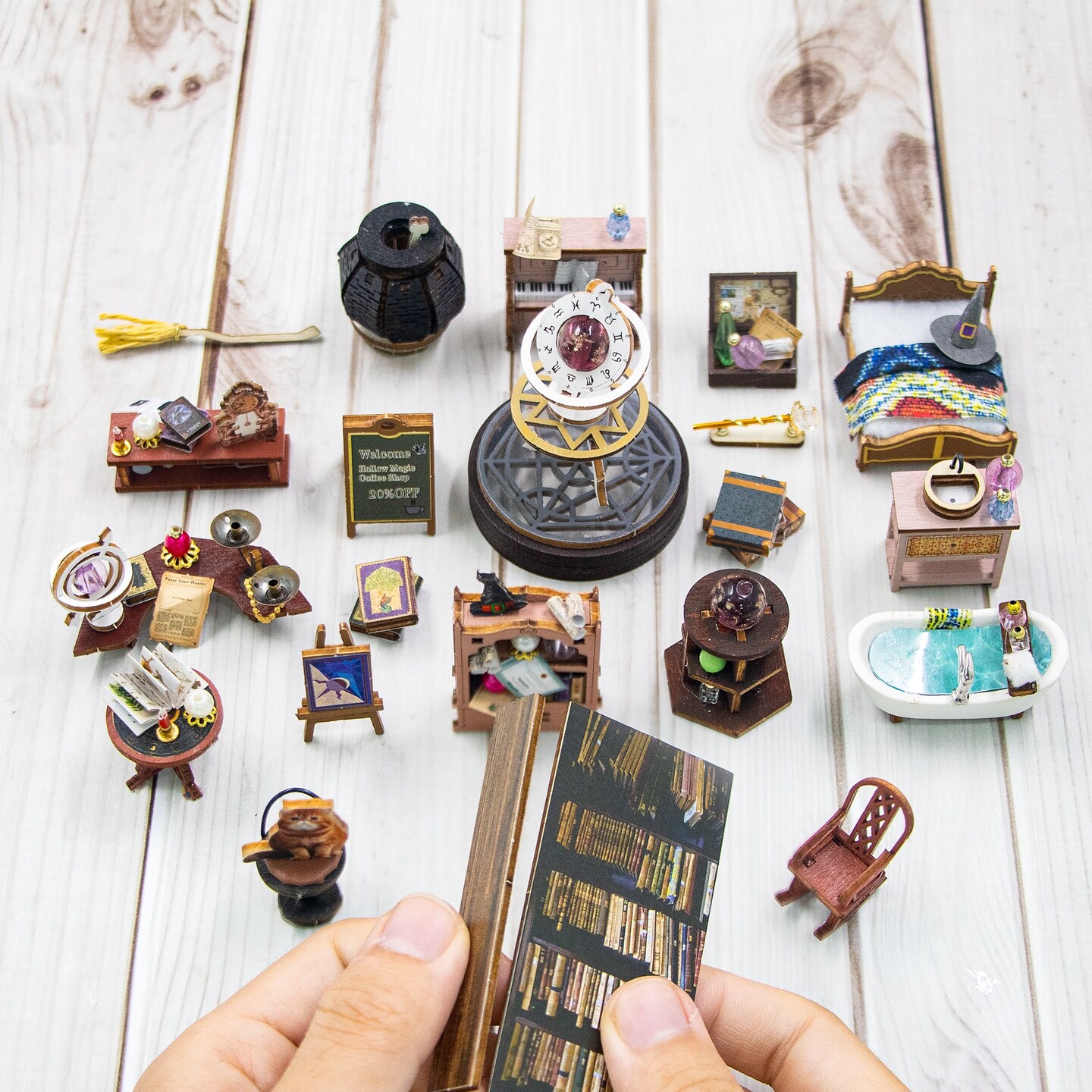 Japanese Izakaya Book Nook Kit, DIY Miniature Pub House with LED