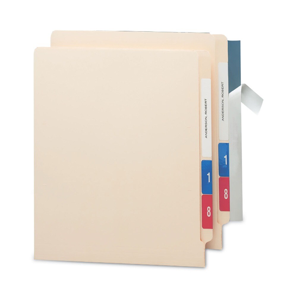 Smead 8 in. x 1.69 in. Seal and View File Folder Label Protector - Clear Laminate (100/Pack)