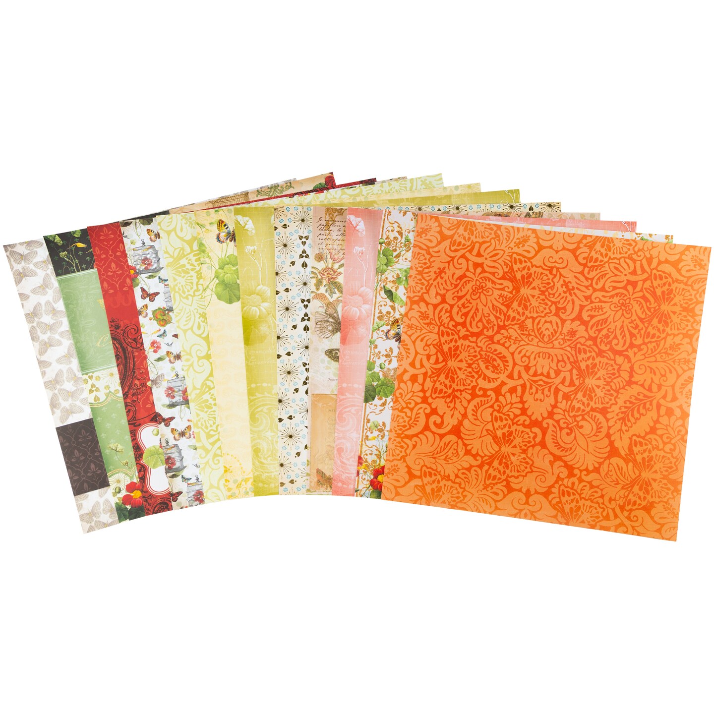 DCWV Single-Sided Cardstock Stack 12"X12" 48/Pkg-Mariposa, 24 Designs/2 Each