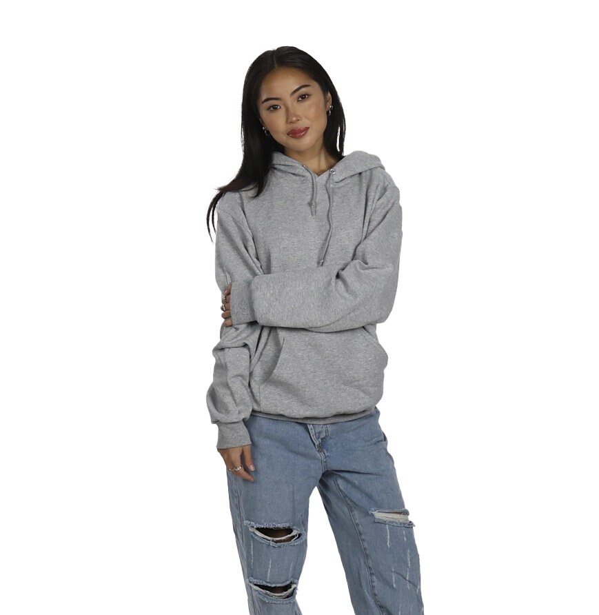hood モリハルナ パーカー グレー Unisex NuBlend® Fleece Pullover Hood - 8 oz., Color: White, Size