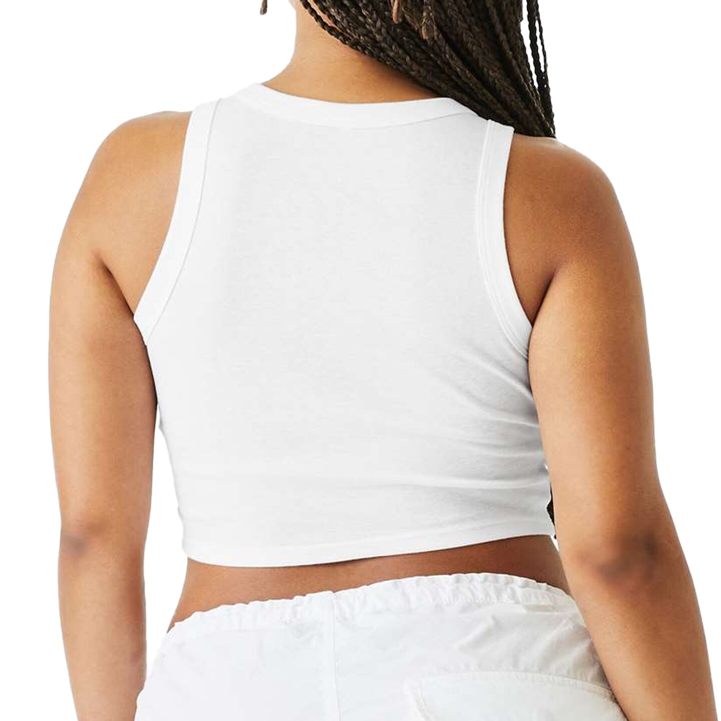 BELLA + CANVAS Women's Micro Rib Racer Tank Top, Sleeveless Fitted Basic Tank