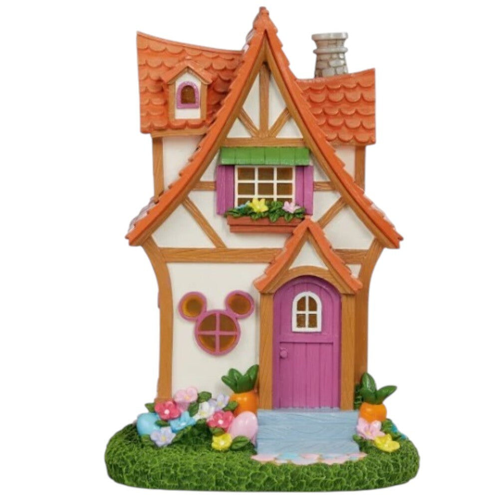 Disney Easter Village Set with Bunny Figurines &#x2013; Spring Decoration
