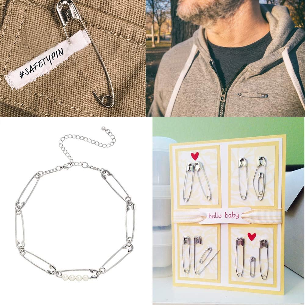 1000 Pcs 1.1 inch Safety Pins,Small Safety Pins, Mini Safety Pins Small, Nickel Plated