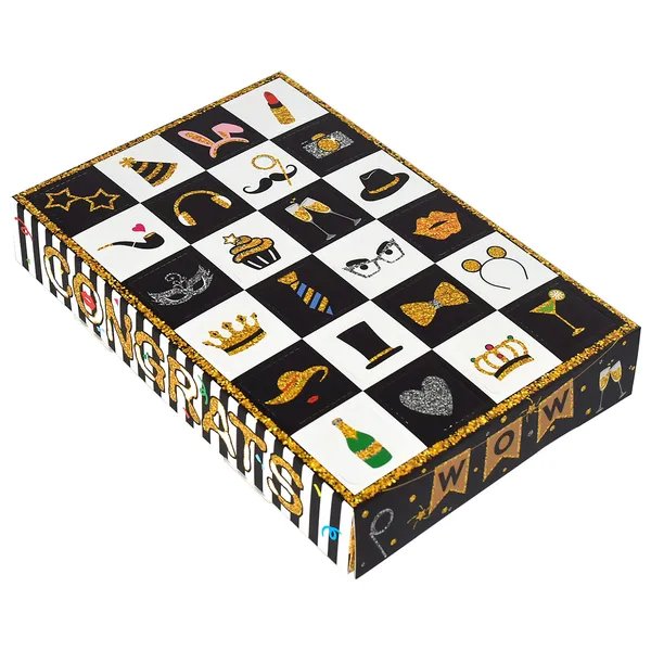 10 PCS Empty Christmas Advent Calendar Boxes – 24 Days DIY Countdown Fillable Paper Gift Boxes for Candy, Treats & Holiday Surprises