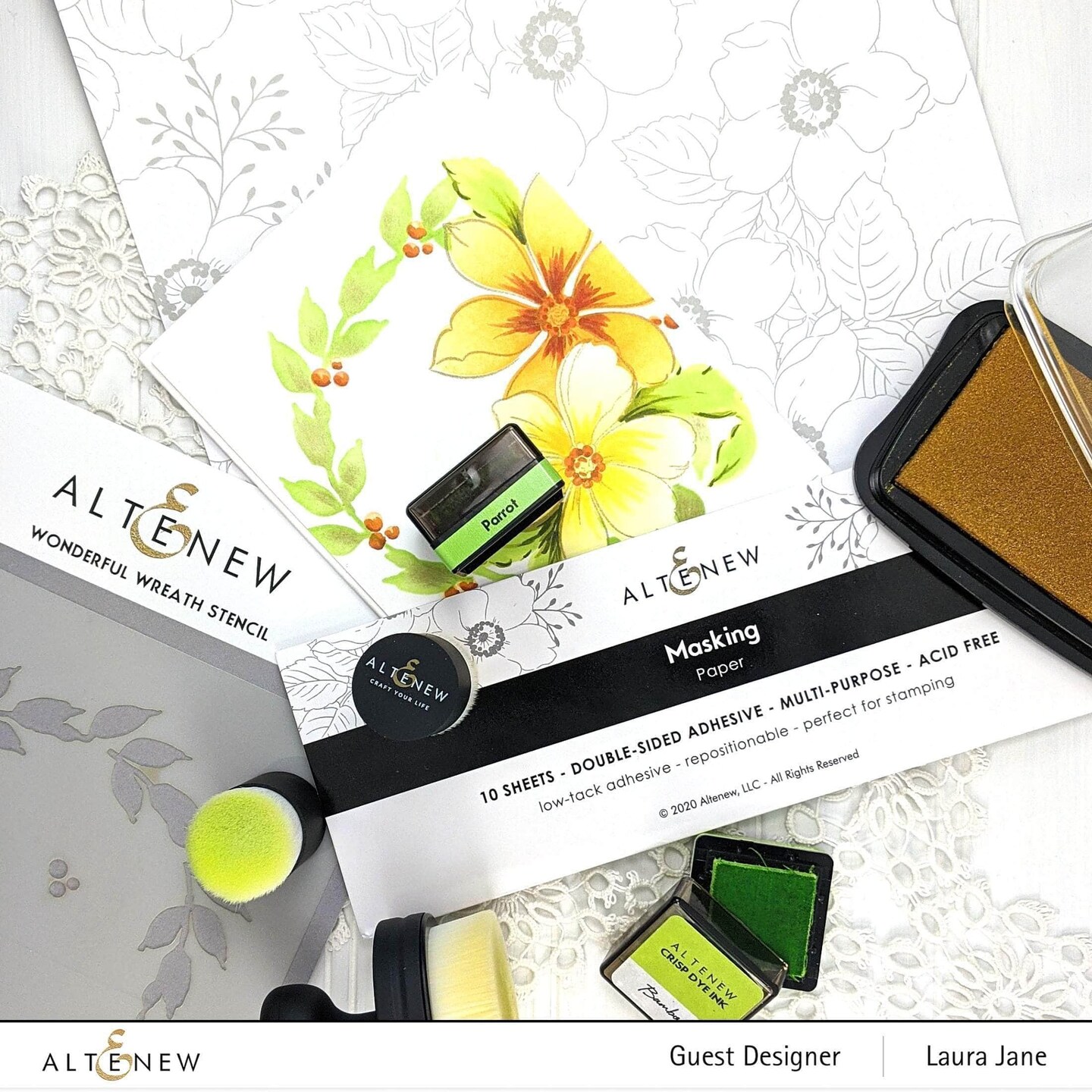 Dreamy Masking Paper and Double-Sided Adhesive Sheets Bundle