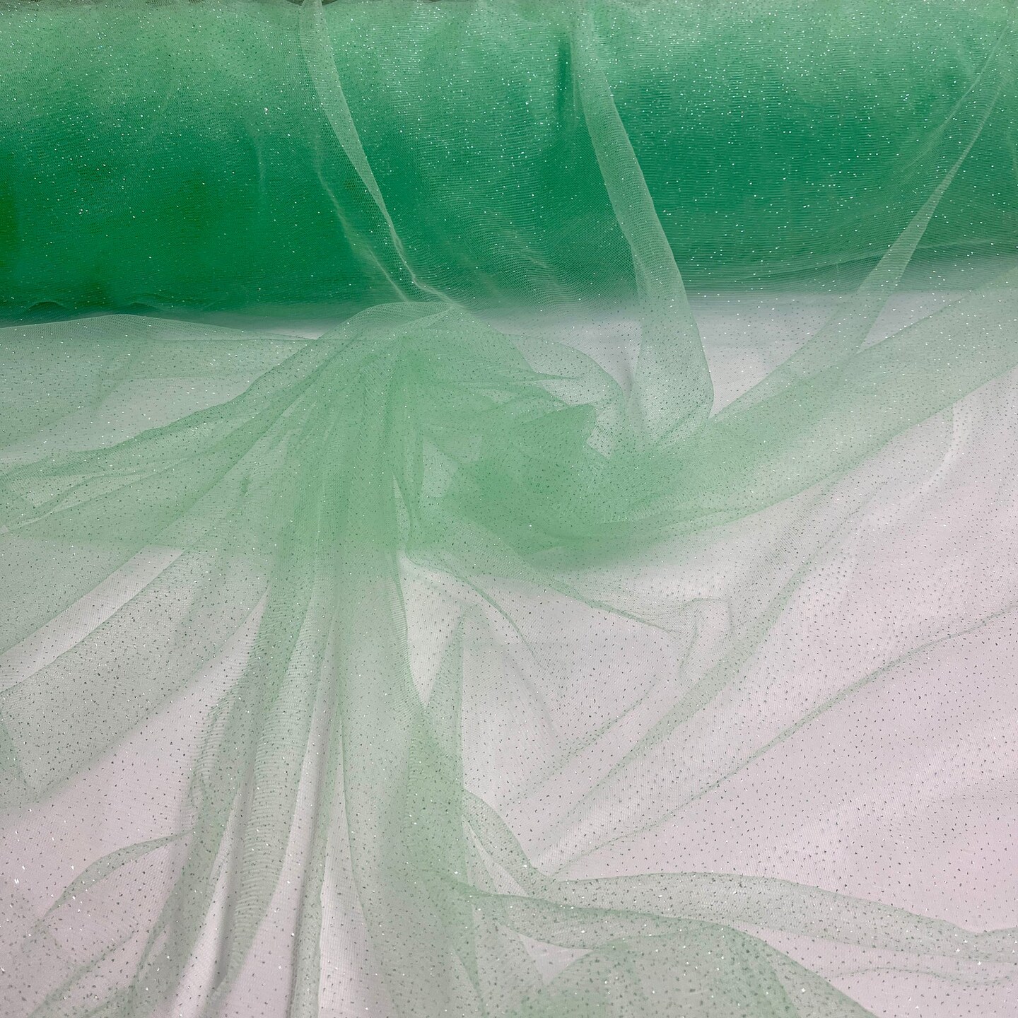 1 Yard Glitter Mesh Fabric Lightweight Sparkle Net Material for Dresses Costumes and Décor 60 Inches Width