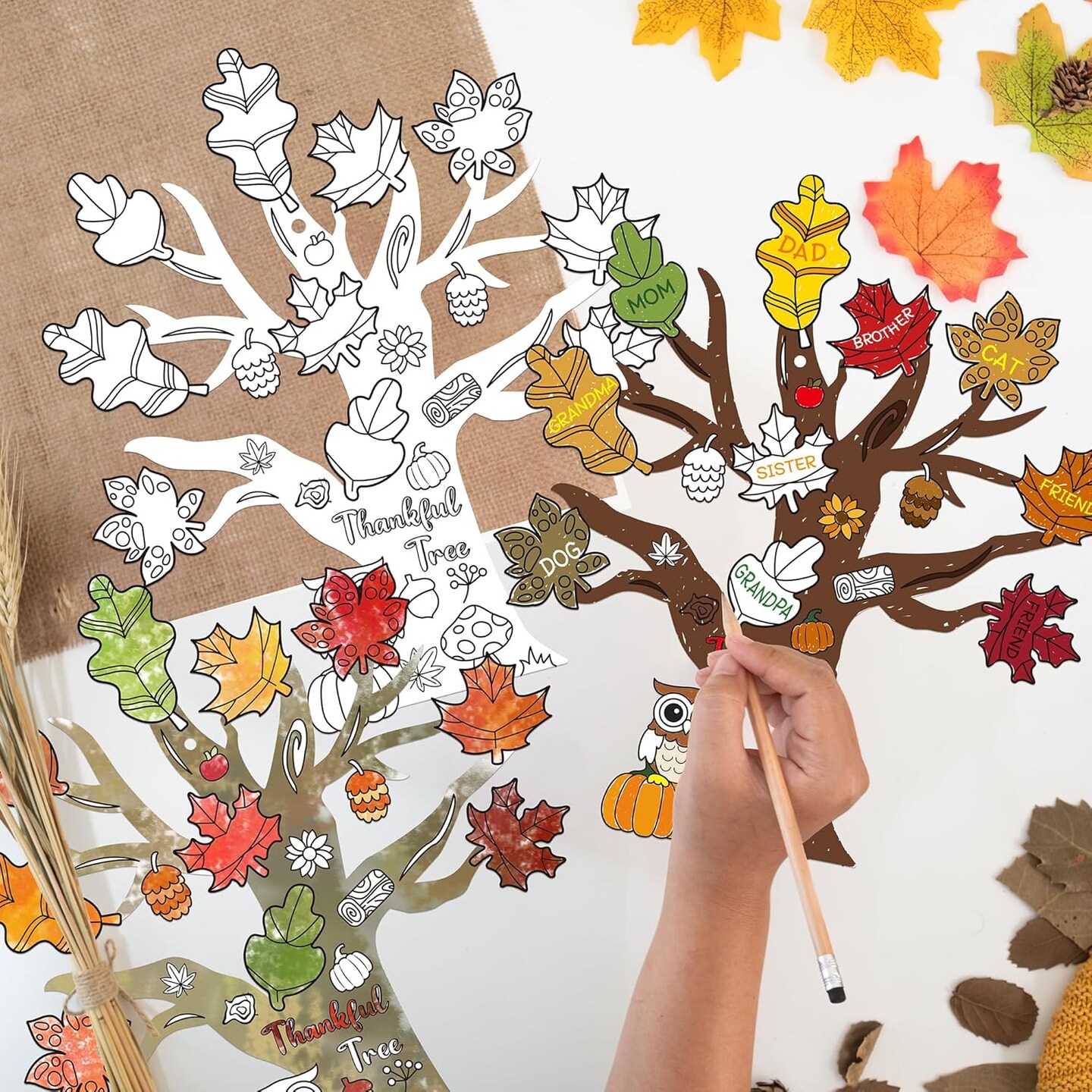 Fall Thankful Craft - 48PCS