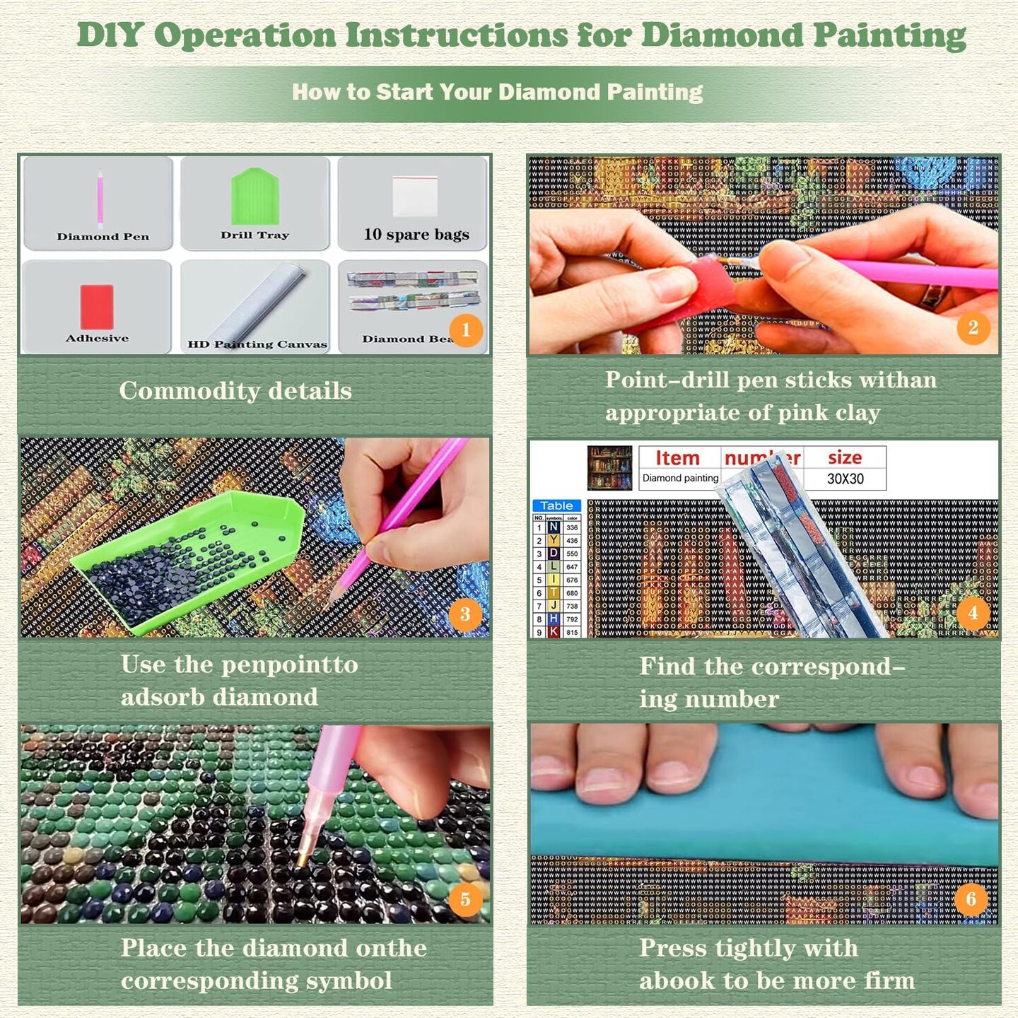 5D Book Diamond Art Kits for Adults