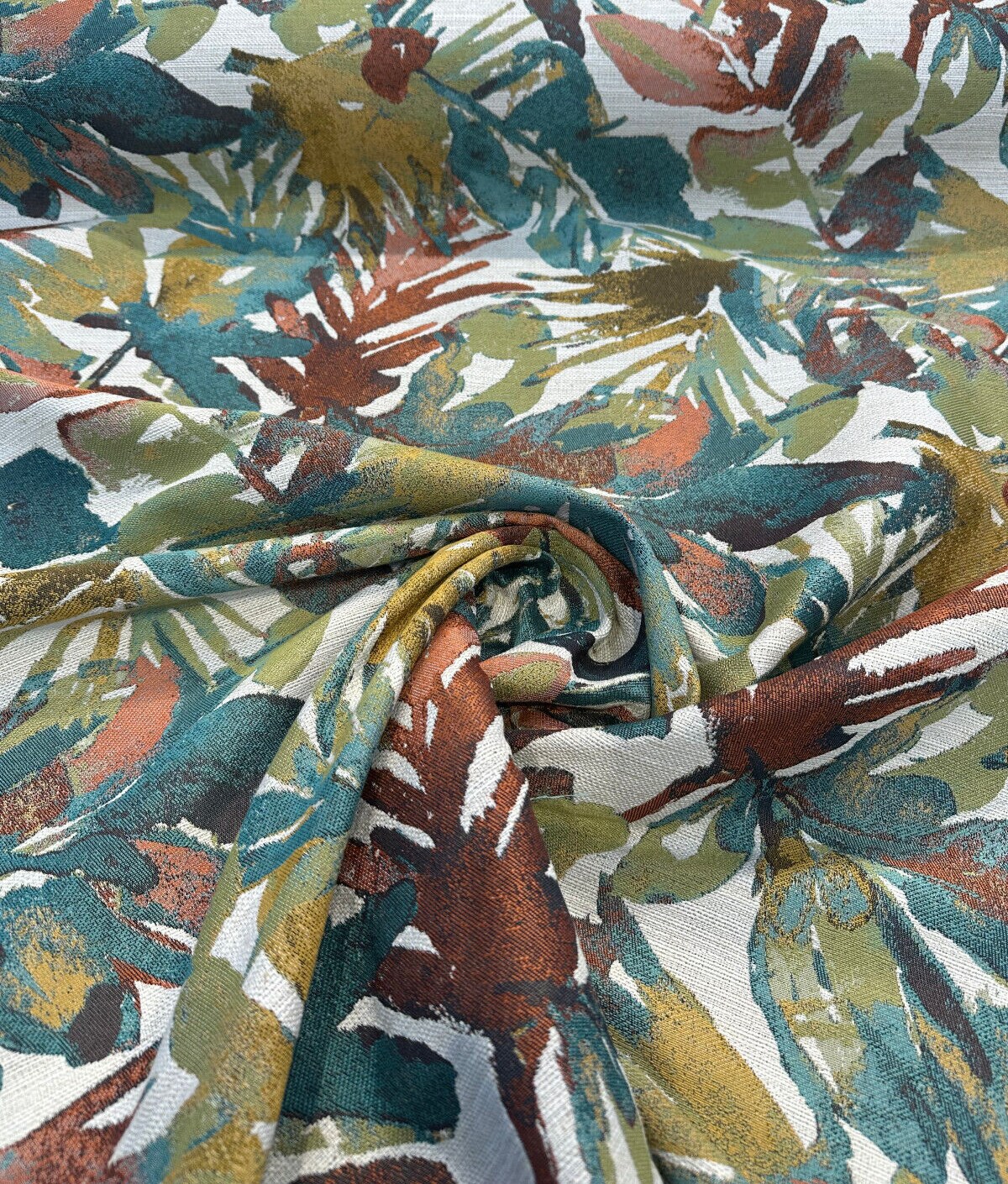 1 Yard Upholstery Chenille Fabric Swavelle Tropicalize Multi Color Tapestry Soft Durable 100% Polyester 57 Inch Width