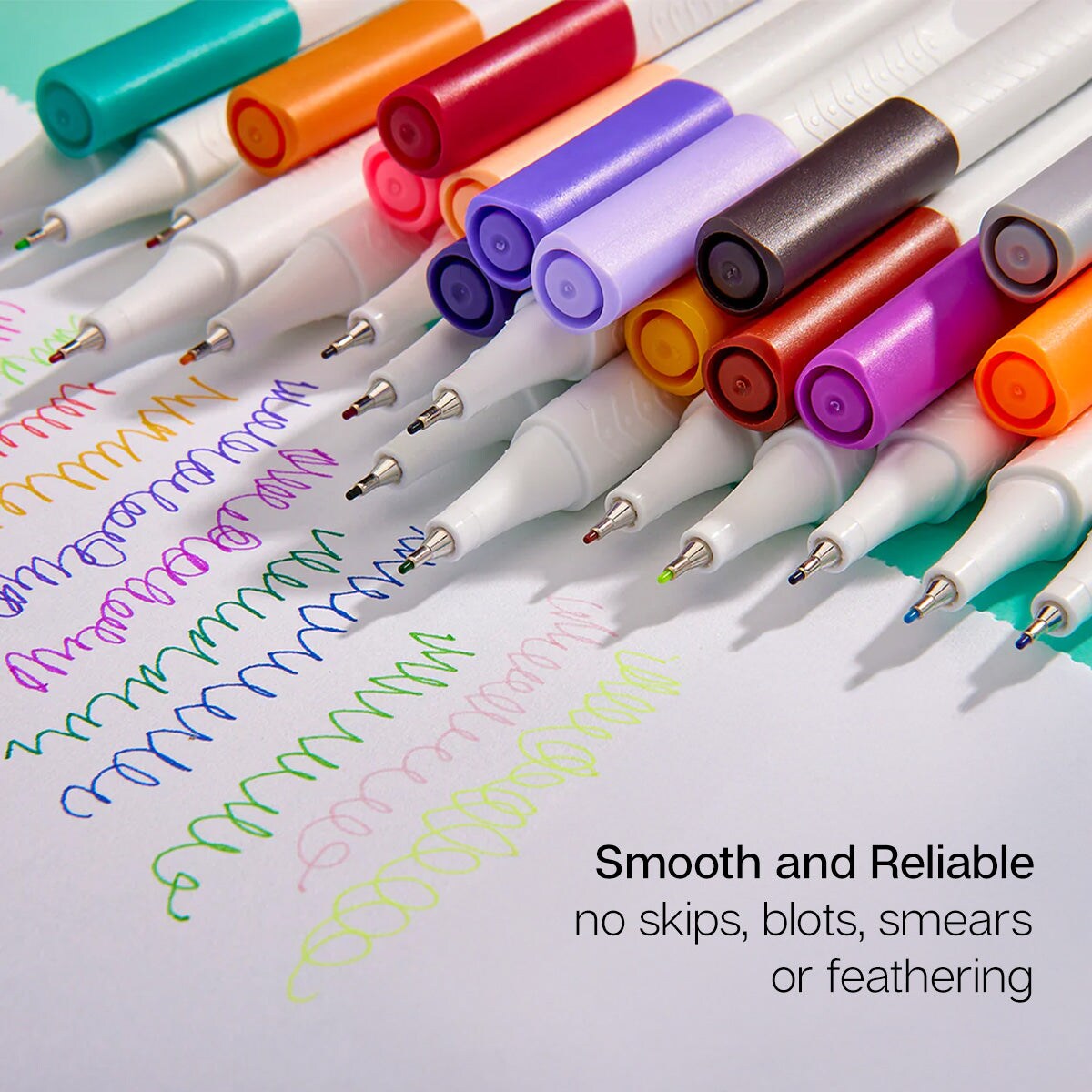 KINGART&#xAE; Fine Line Pens 24 Colors