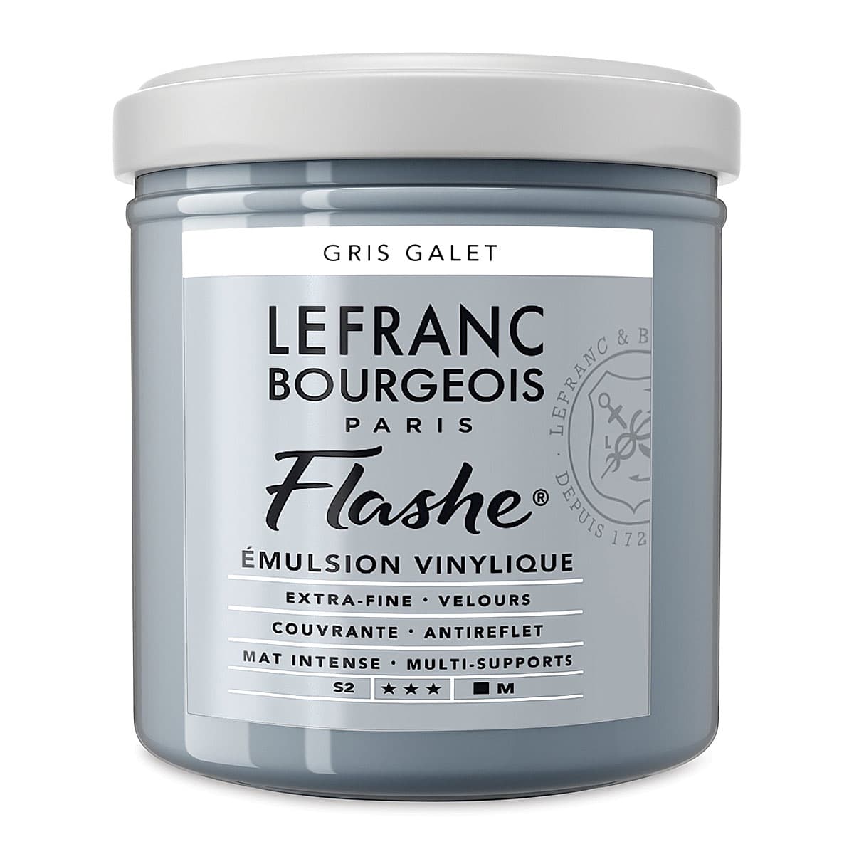 Lefranc & Bourgeois Flashe Vinyl Paint - Stone Gray, 125 ml jar