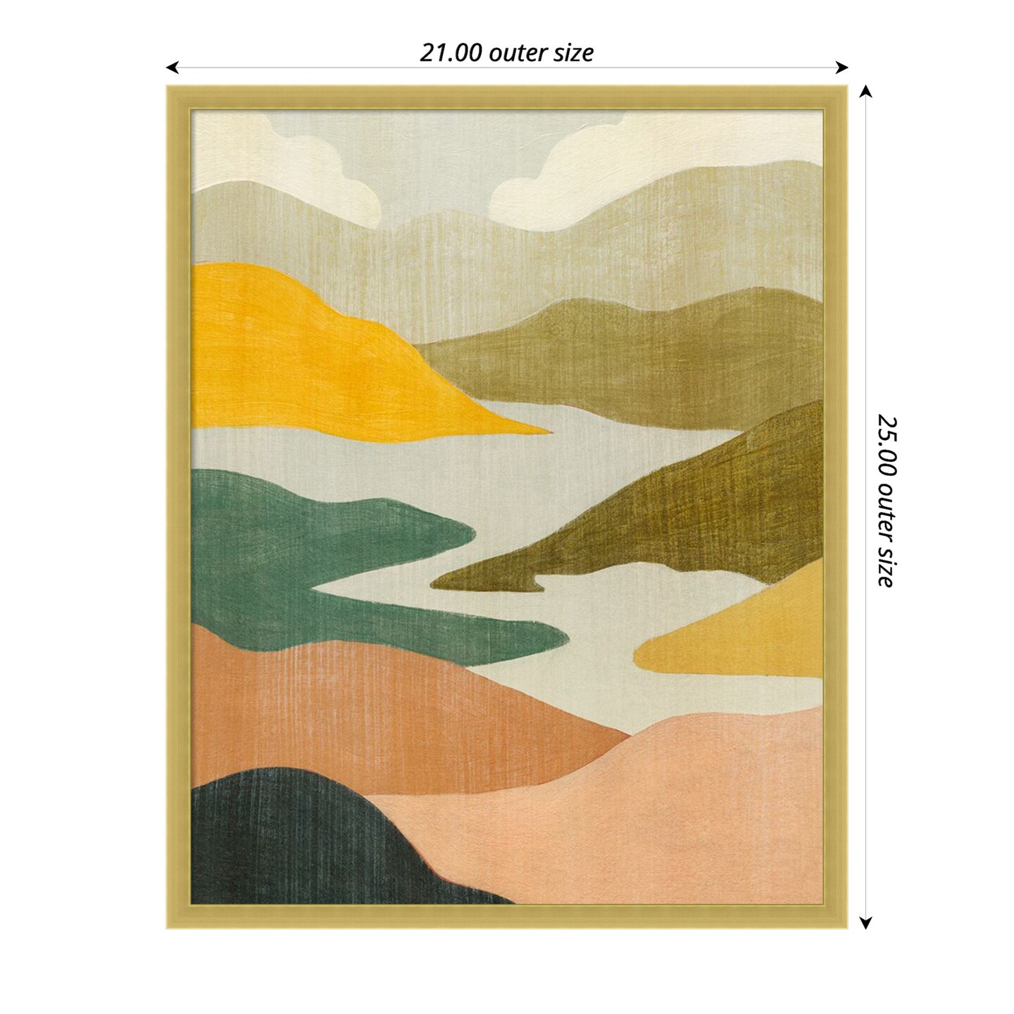 Canyon Oasis I by Grace Popp Wood Framed Wall Art Print
