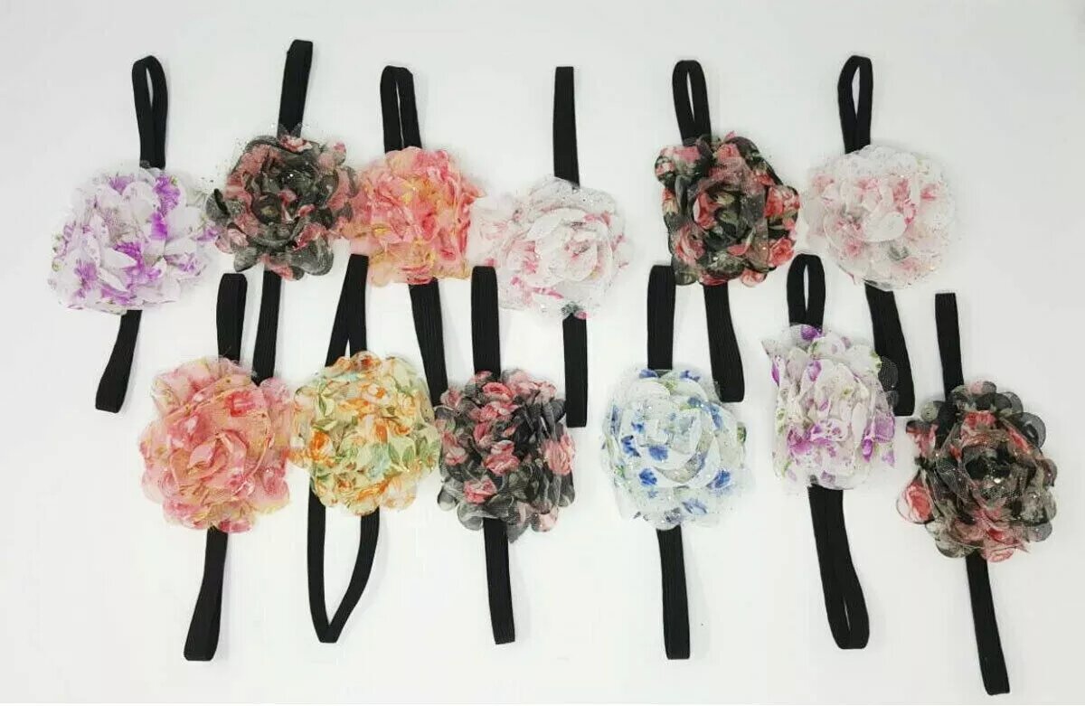 Kitcheniva 12 Pcs Baby Girl Kid Toddler Flower Headband