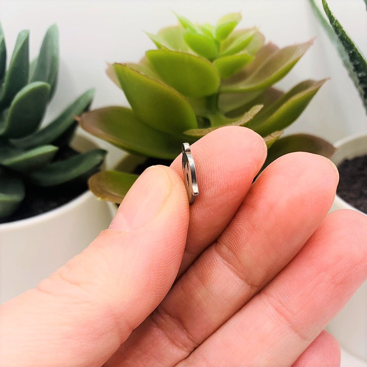 Small Stainless Steel Halloween Ghost Charms, 7mm