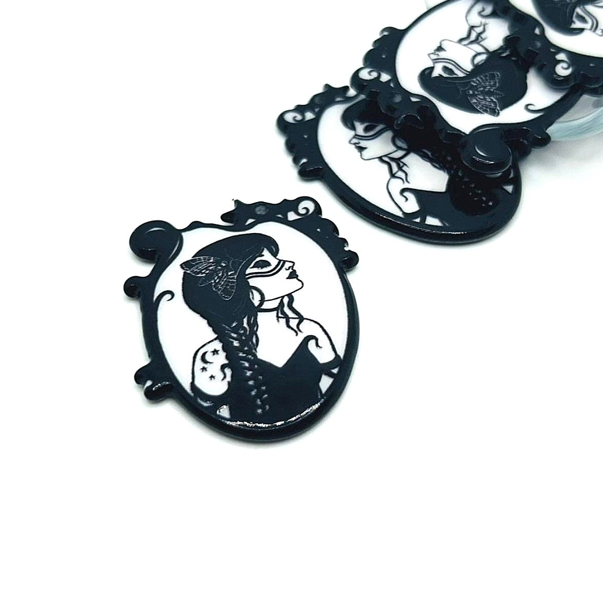 Hecate and Moth Witchy Halloween Charms