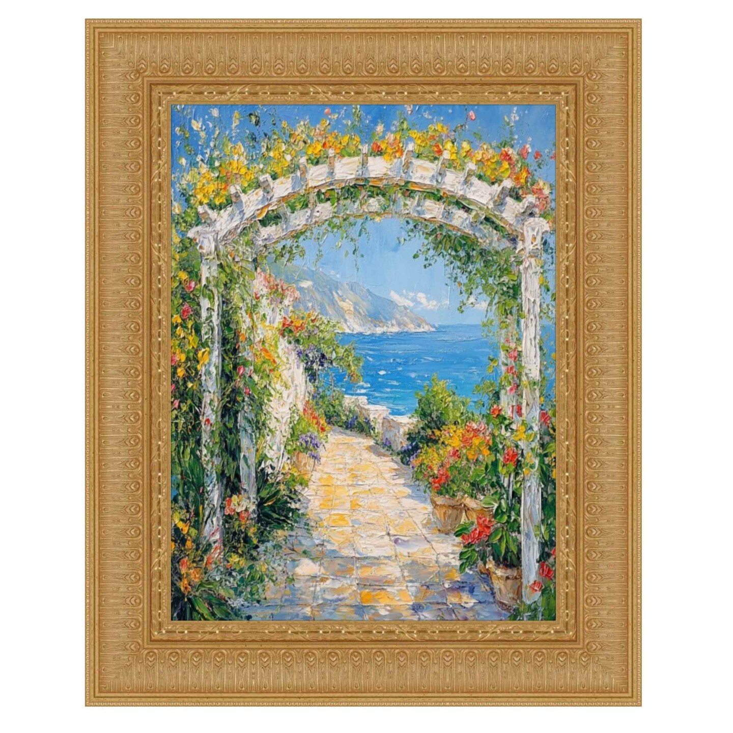 Wide Victorian Gold Baroque Picture Frame 24x48 frame