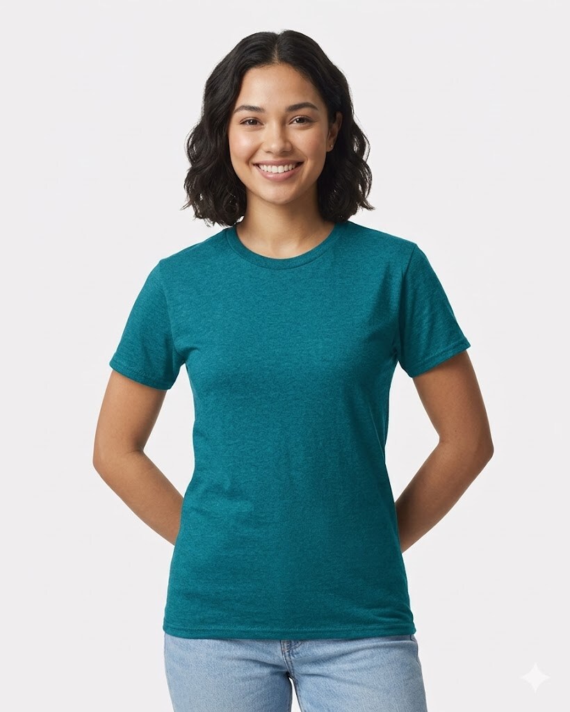 Gildan® Ultra Cotton Crewneck Short Sleeve T-Shirt 6 oz 100% US Cotton Classic Fit for Custom Printing