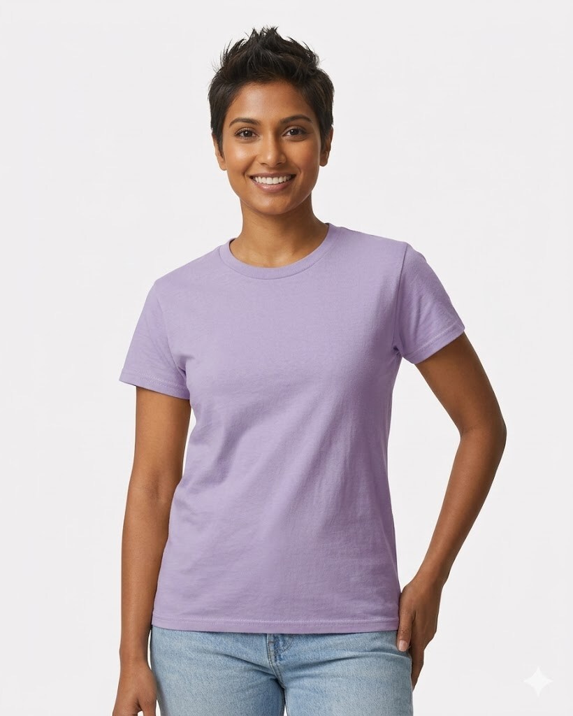 Gildan® Ultra Cotton Short Sleeve Crewneck T-Shirt 6 oz 100% US Cotton Classic Fit for Dyeing & Custom Apparel Design