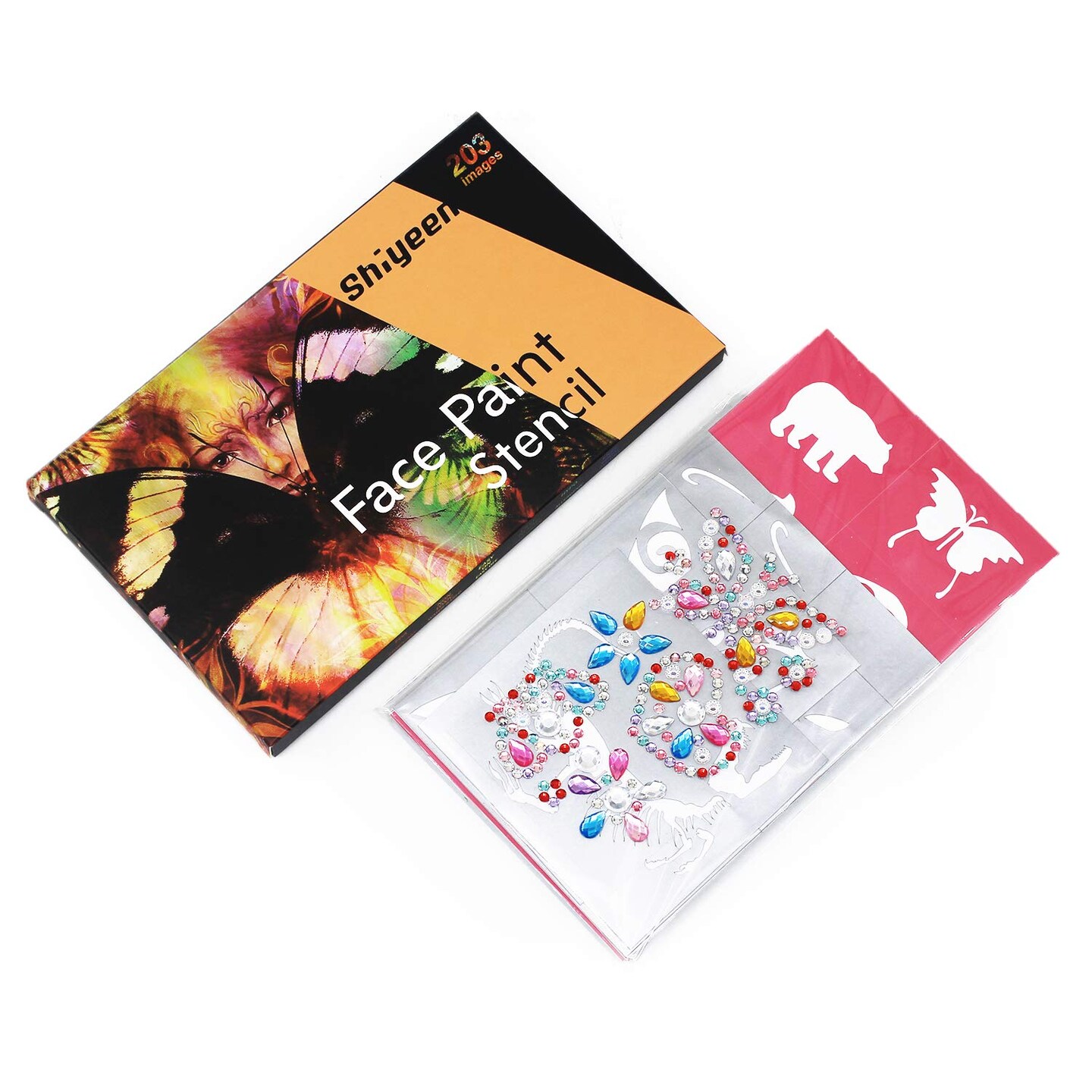 Tattoo Stencil - Easy to Stick Down and Reuse(black, white)