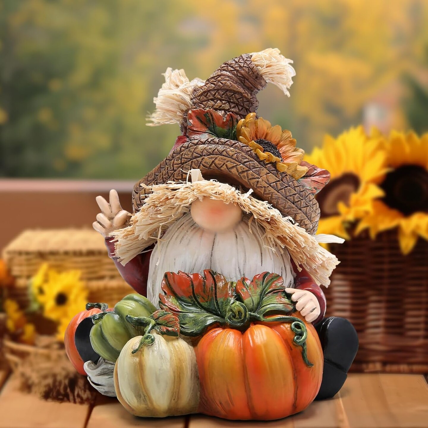 Handmade Swedish Tomte Gnomes Elf for Fall Thanksgiving Decor Gift(Multicolor)