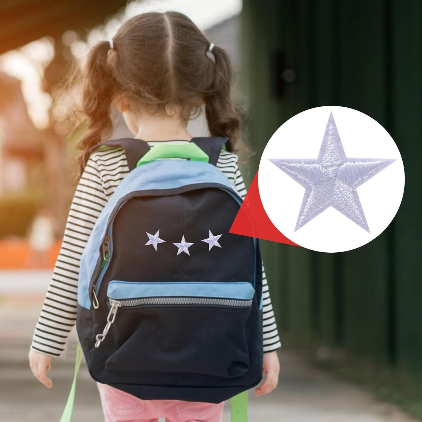 30pcs White Star Iron on Patches