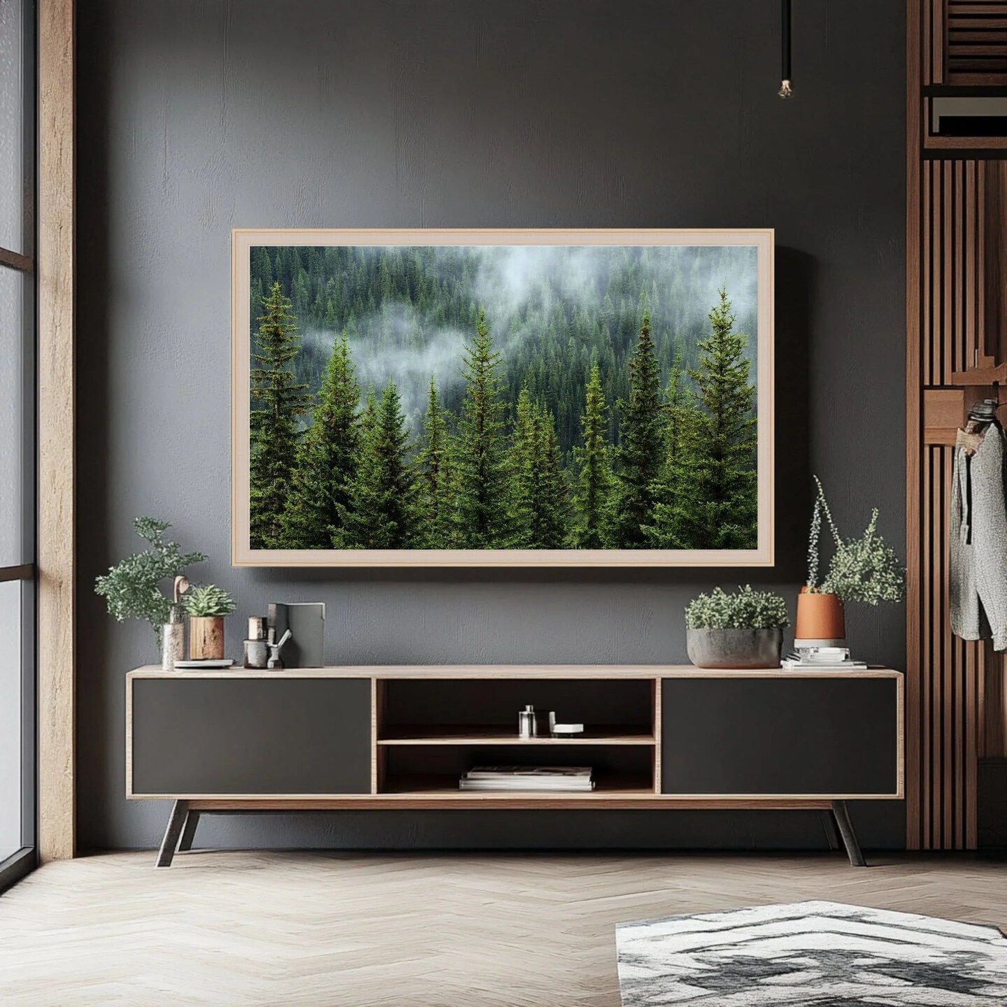 100 Inch TV Picture Frame - Decorative Custom frame for 100 inch TV Samsung