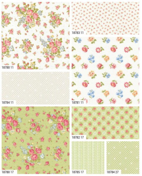 Memory Lane 10&#x22; Square Pack (Layer Cake) by Brenda Riddle Designs for Moda (18780LC)