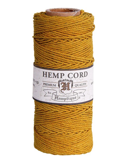 Hemptique 1mm #20 Hemp Cord Spools Jewelry Making Macrame Crochet Crafting Gift Wrapping