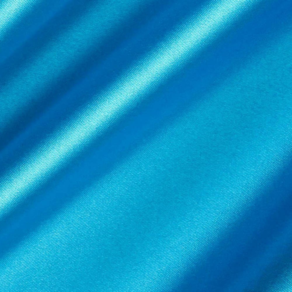 10 Yard Turquoise Satin Fabric Roll For Bridal Gowns Decor Costumes Bed Sheets 60 Inch Wide