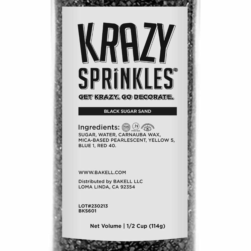 Black Sugar Sand Sprinkles