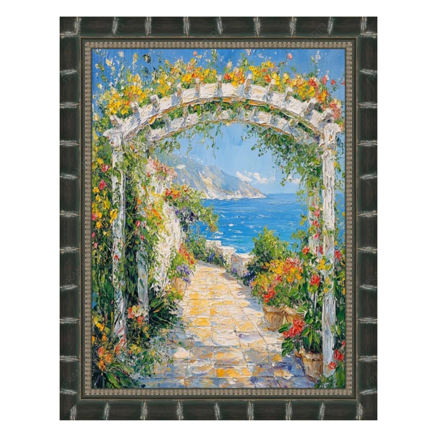 Boho Black Bamboo Wood Picture Frame 8x10 frame