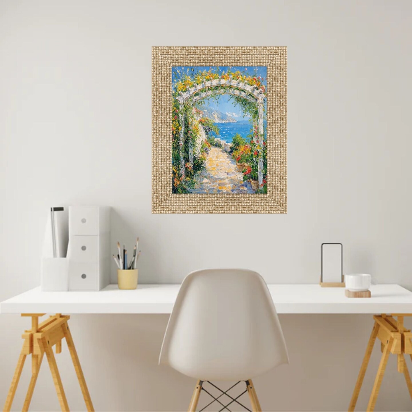 Wide Bright Gold Glitter Metallic Picture Frame - Modern Disco Retro 16x20 frame