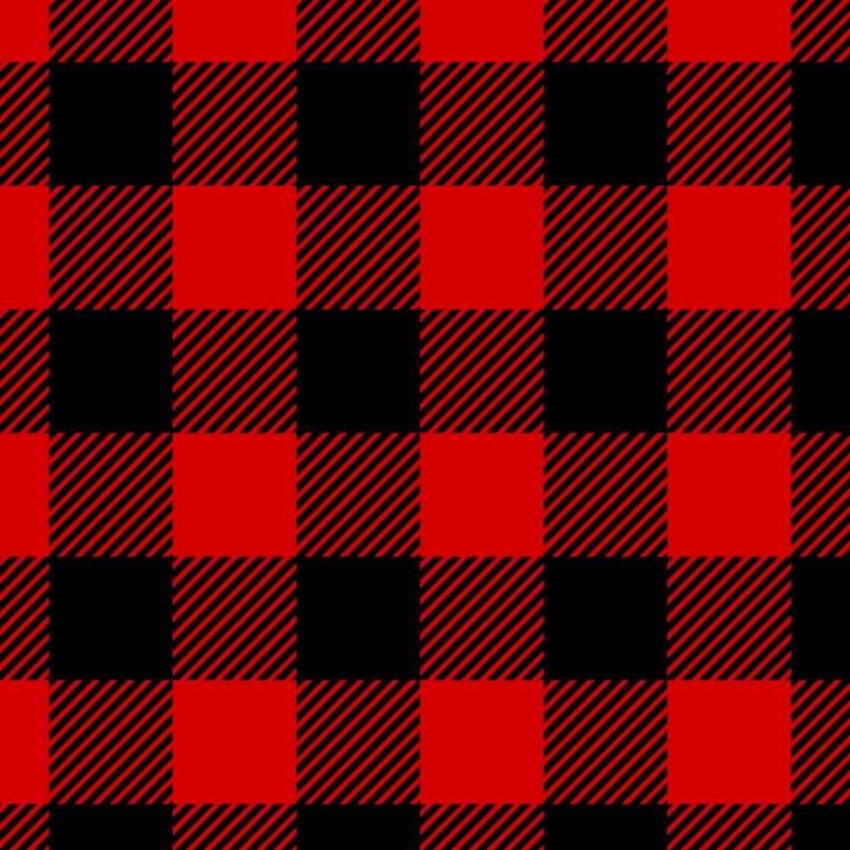 Buffalo Plaid Lumberjack Anti-Pill Premium No-Sew Throw Fleece Fabric Kit (50x60)