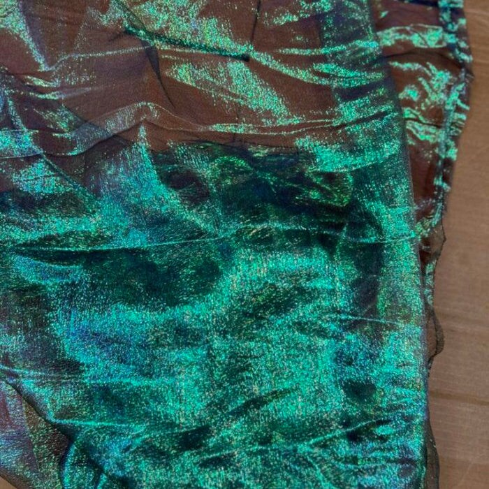 1 Yard Crinkle Barbie Organza Fabric Two Tone Sheer for Events &#x26; Home Decor 36&#x22; Wide