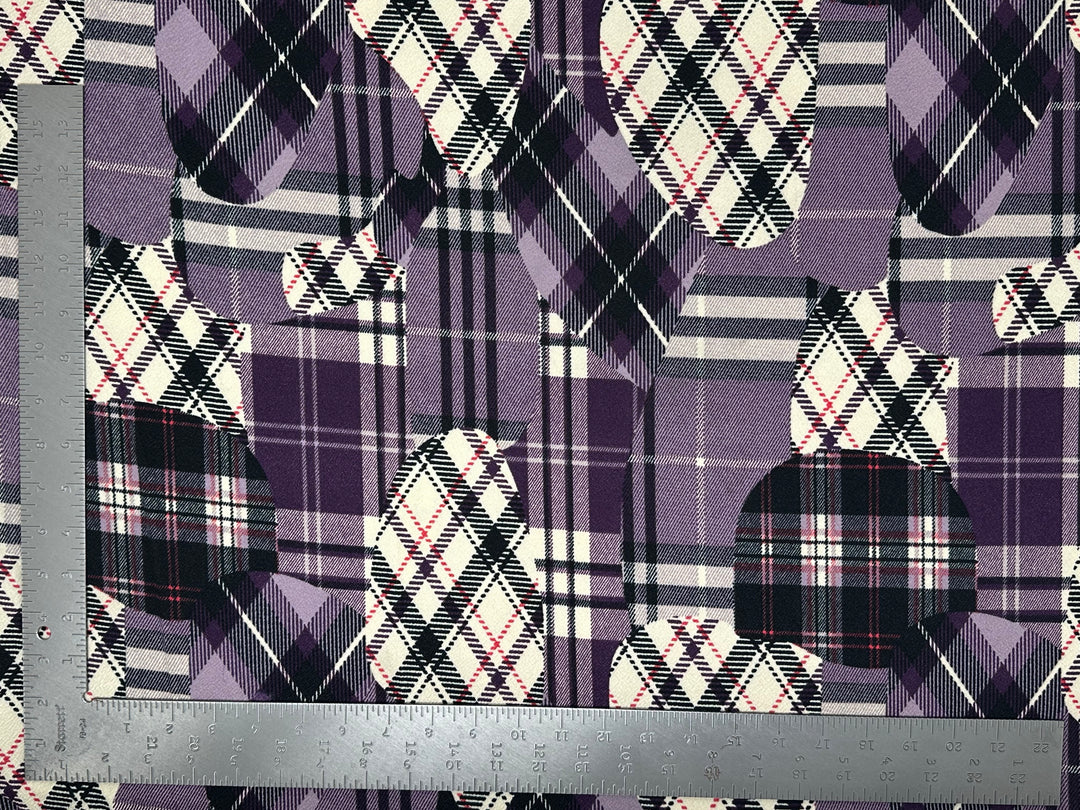 1 Yard Liverpool Knit Geometric Print Fabric Stretch Crepe Textured 58"-60" Width