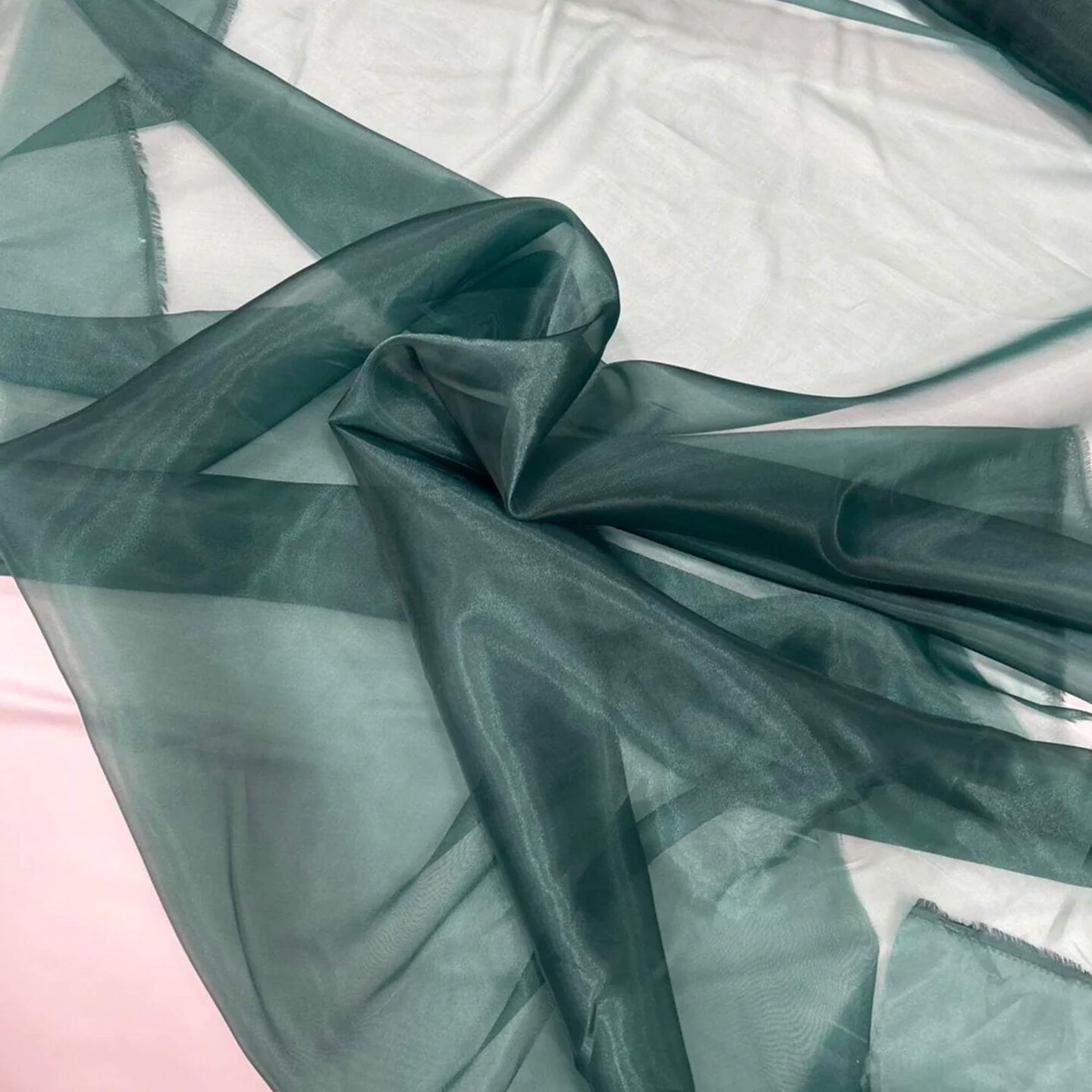 1 Yard Sheer Organza Fabric Crisp Lightweight Elegant Material for Decor Fashion Crafts