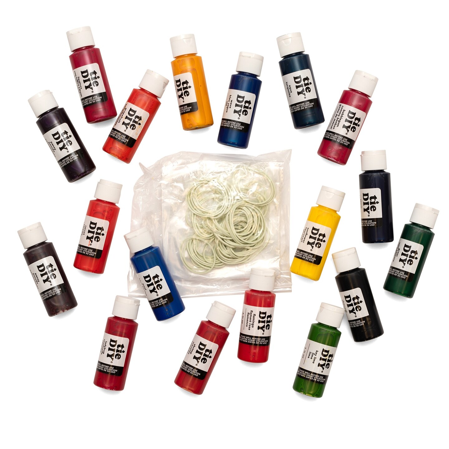 American Crafts Medium Tie Dye Kit 2oz 82/Pkg-18 ASSORTED COLORS
