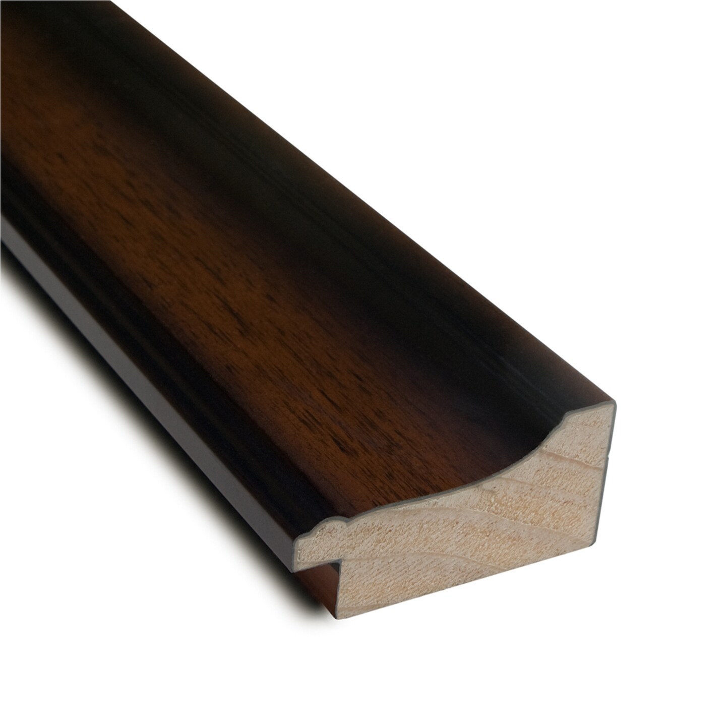 Cyprus Walnut Narrow Wood Framed Magnetic Board