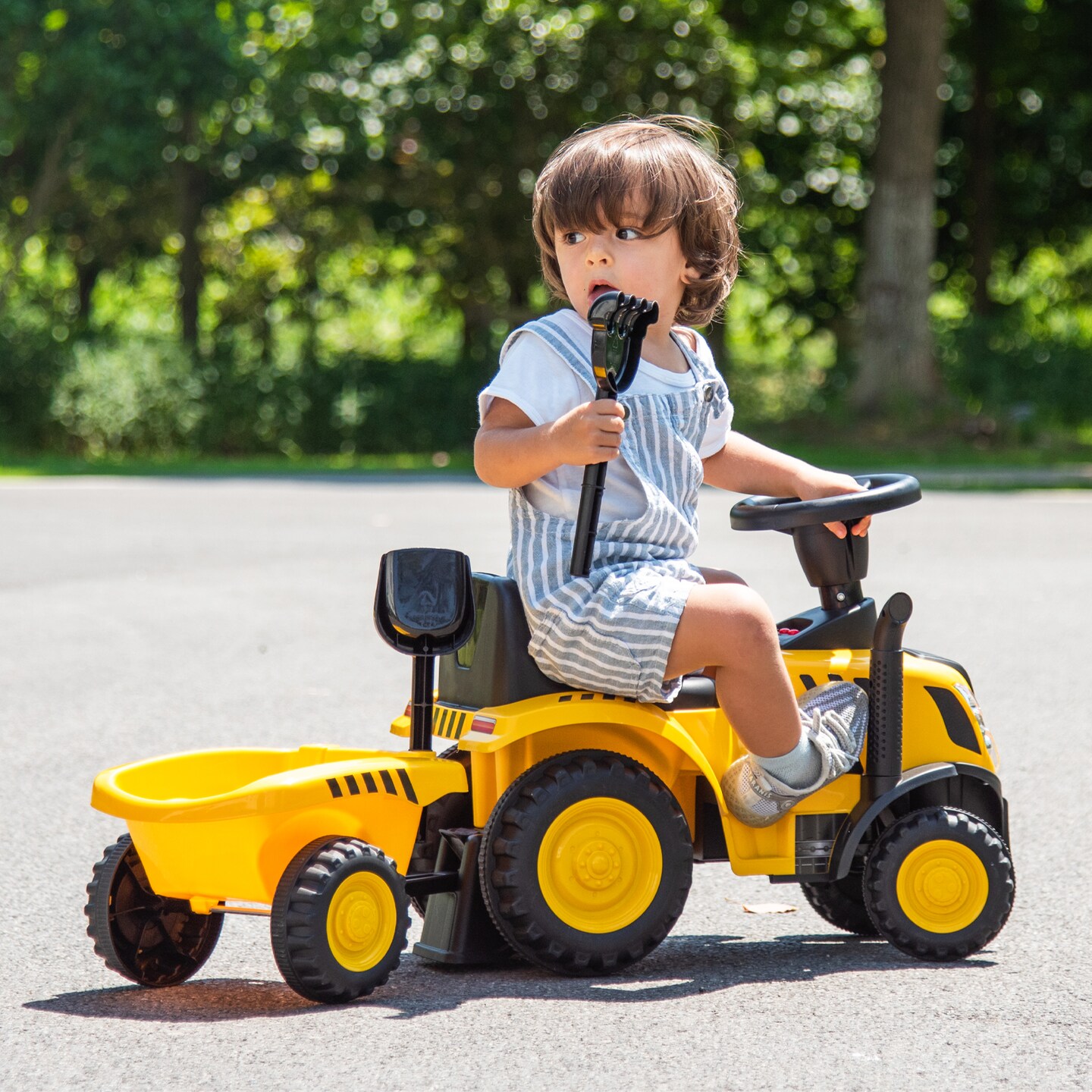 Kids Ride On Tractor with Storage Bracket