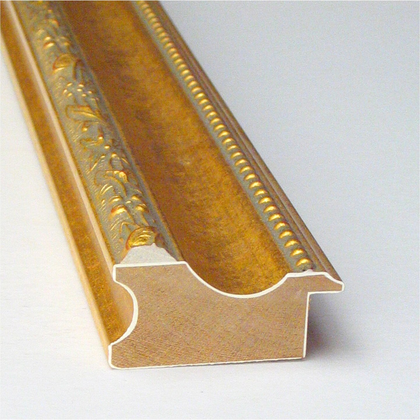 Colonial Embossed Gold Wood Framed Magnetic Board