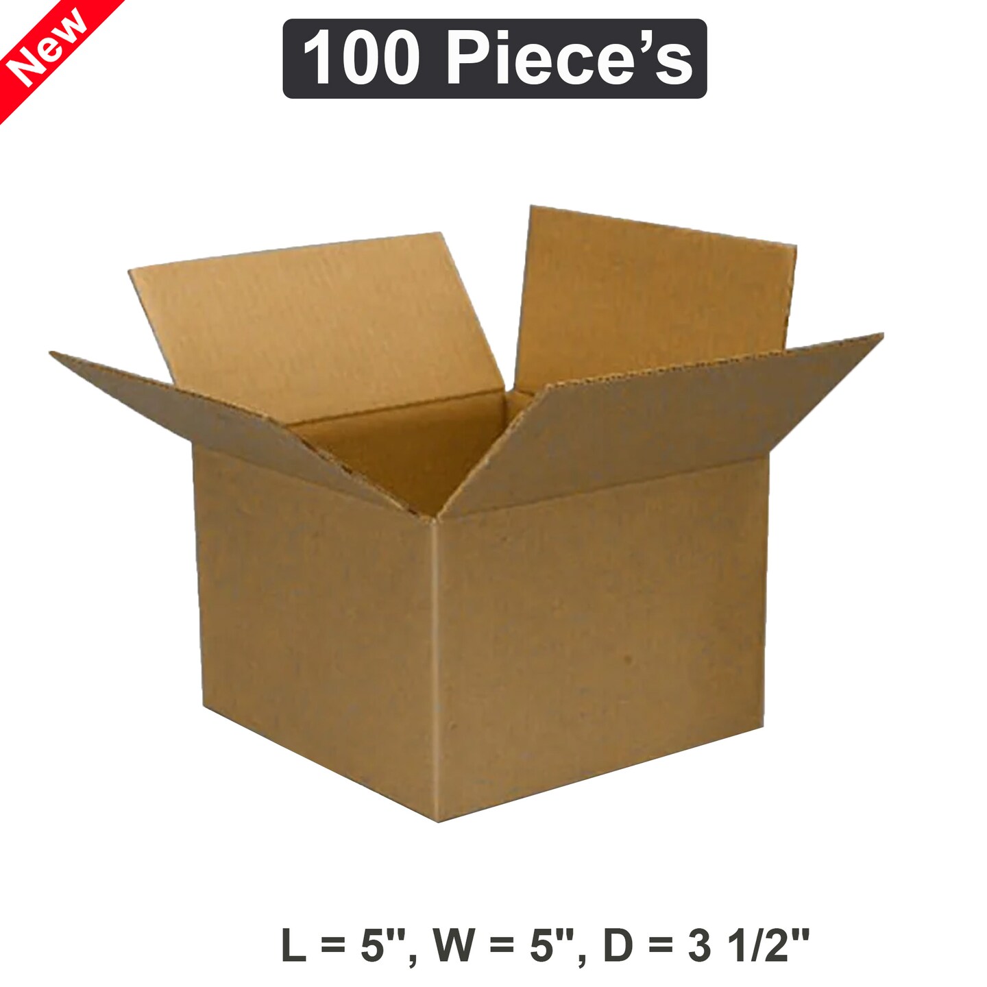 Compact and Convenient Packaging 5x5x3.5 Boxes