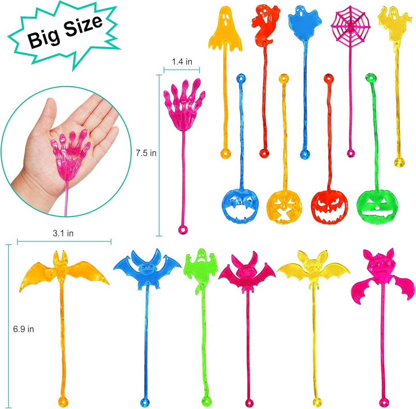 Halloween Sticky Hands Party Favors Toys for Kids