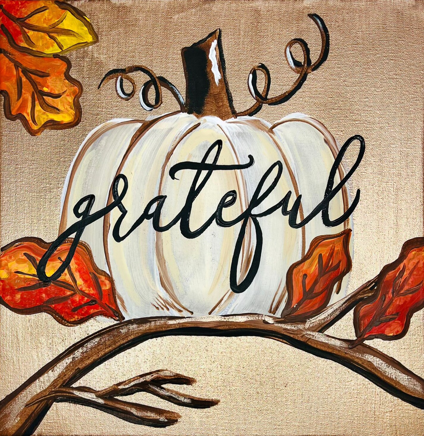Give Thanks Pumpkin Paint Party