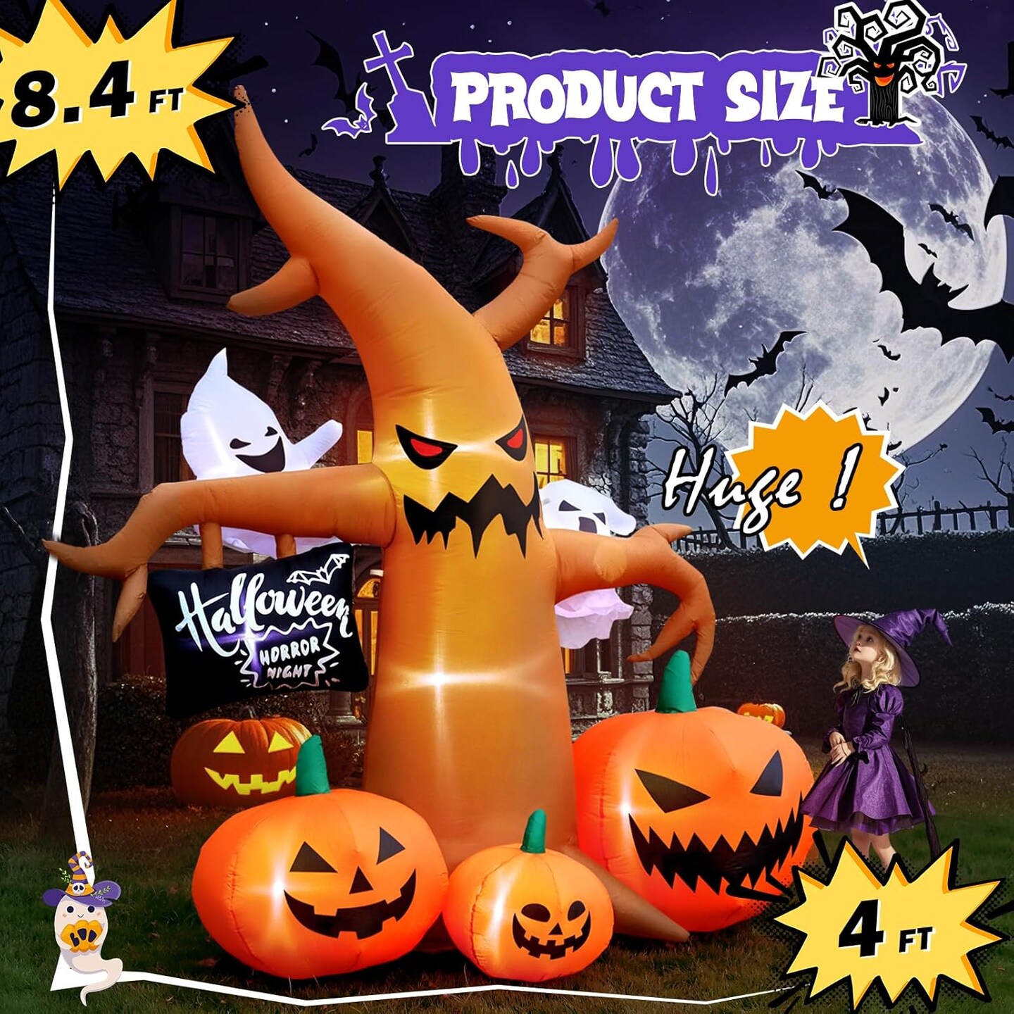 Halloween Inflatables Large Outdoor Decorations