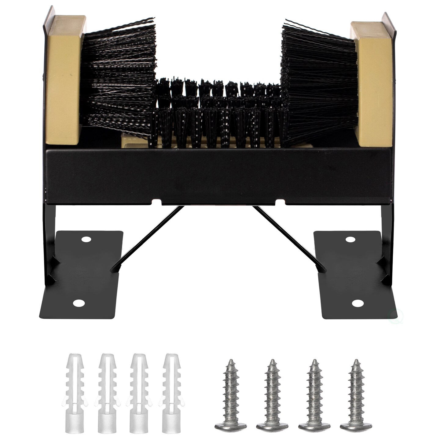 Gardenised Shoe Cleaner and Boot Scraper, Portable or Floor-Mounted Scrubbing Brush for Indoor and Outdoor Use, All Weather Boot Cleaner - Removes Mud, Snow and Sand