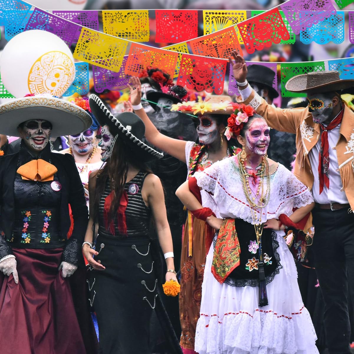 4 Pack Papel Picado Banner Cino de Mayo Fiesta Party Decorations